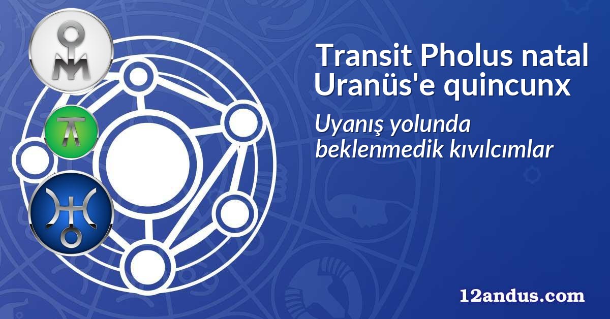 Transit Pholus natal Uranüs'e quincunx