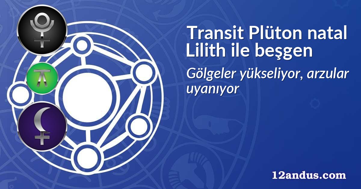 Transit Plüton natal Lilith ile beşgen