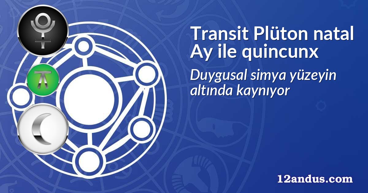Transit Plüton natal Ay ile quincunx