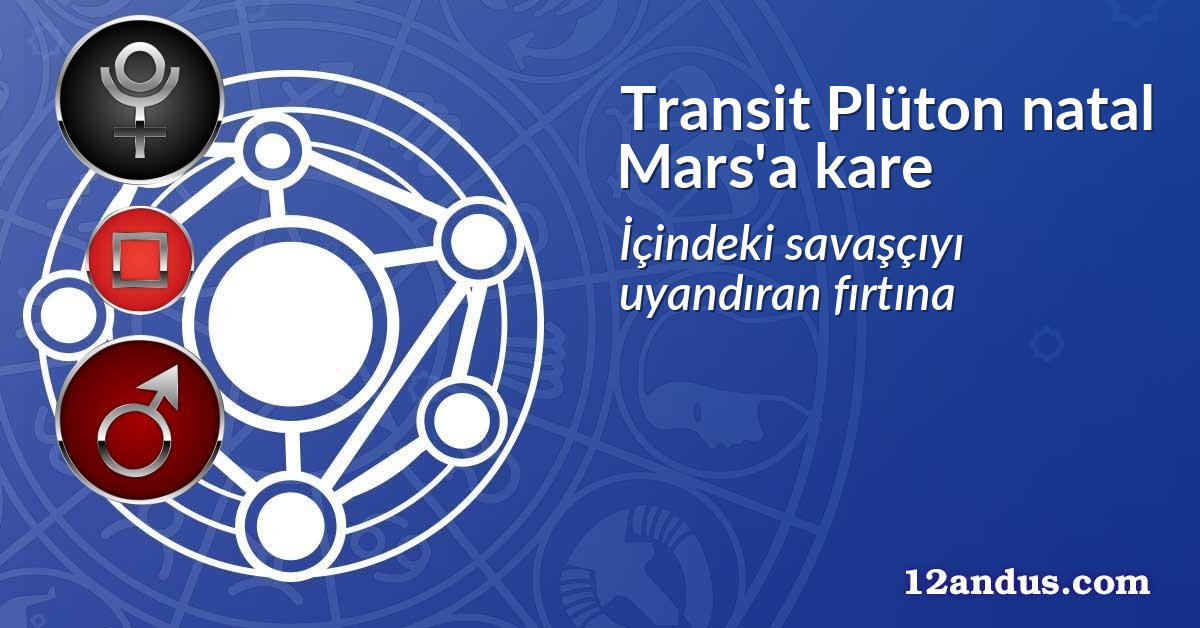 Transit Plüton natal Mars'a kare