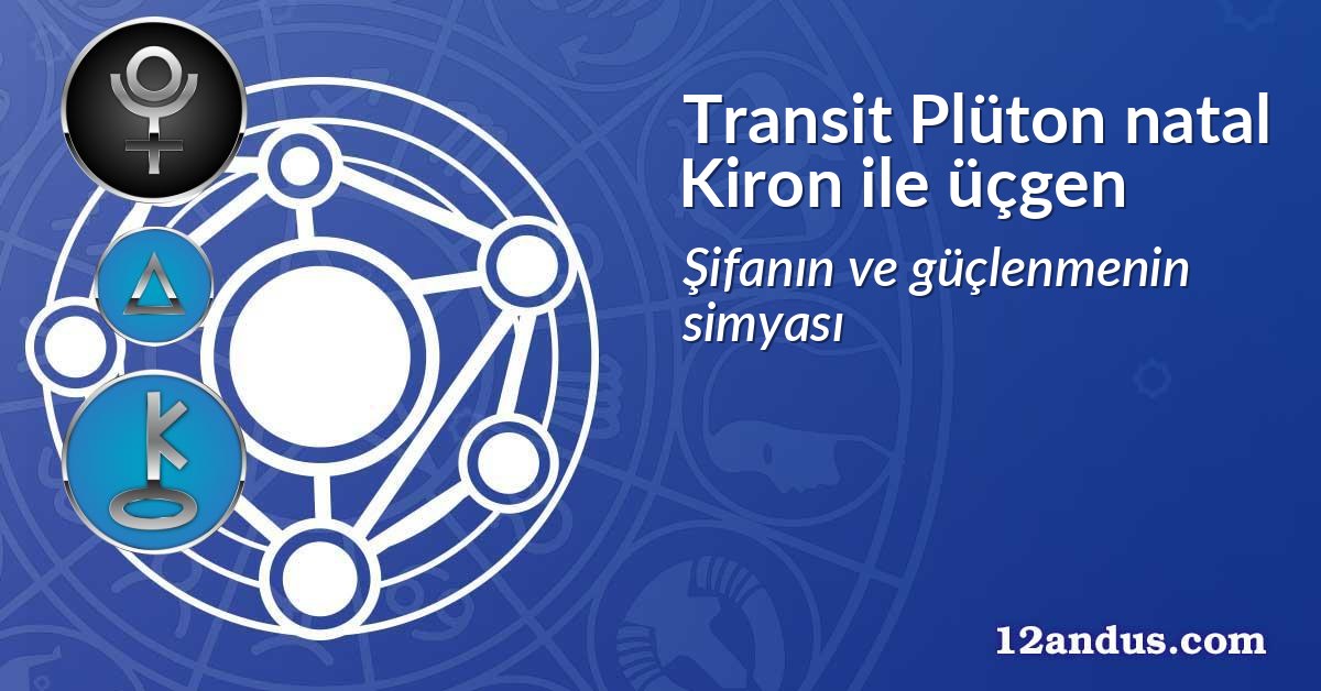 Transit Plüton natal Kiron ile üçgen
