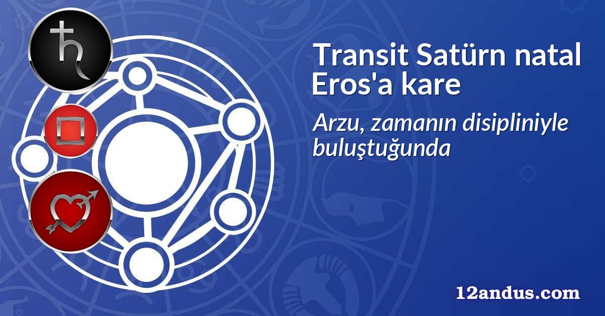 Transit Satürn natal Eros'a kare
