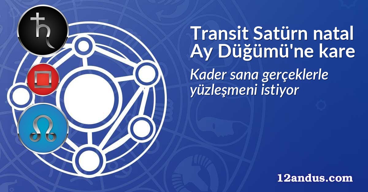 Transit Sat&uuml;rn natal Ay D&uuml;ğ&uuml;m&uuml;'ne kare