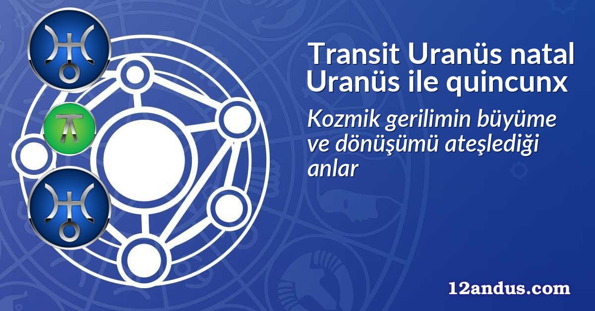 Transit Uranüs natal Uranüs ile quincunx