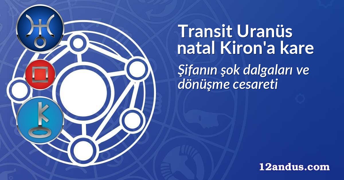Transit Uranüs natal Kiron'a kare