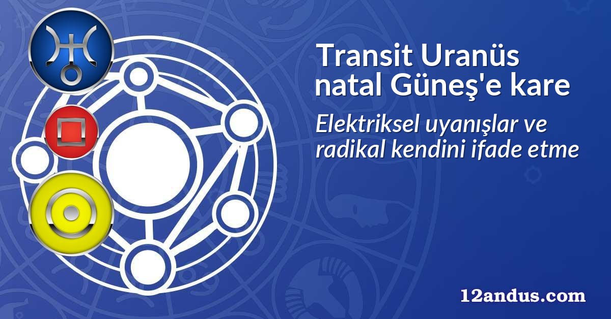 Transit Uranüs natal Güneş'e kare