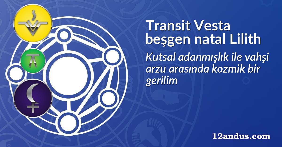 Transit Vesta beşgen natal Lilith
