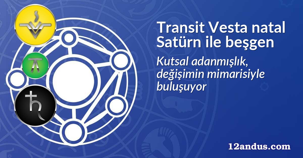 Transit Vesta natal Satürn ile beşgen