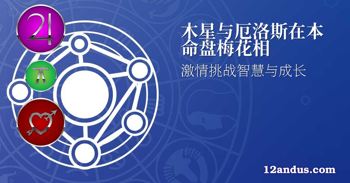 木星与厄洛斯在本命盘梅花相