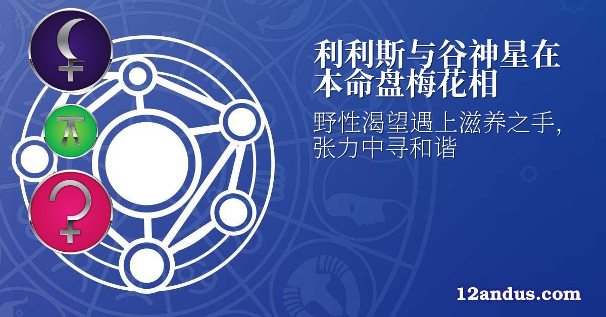 利利斯与谷神星在本命盘梅花相