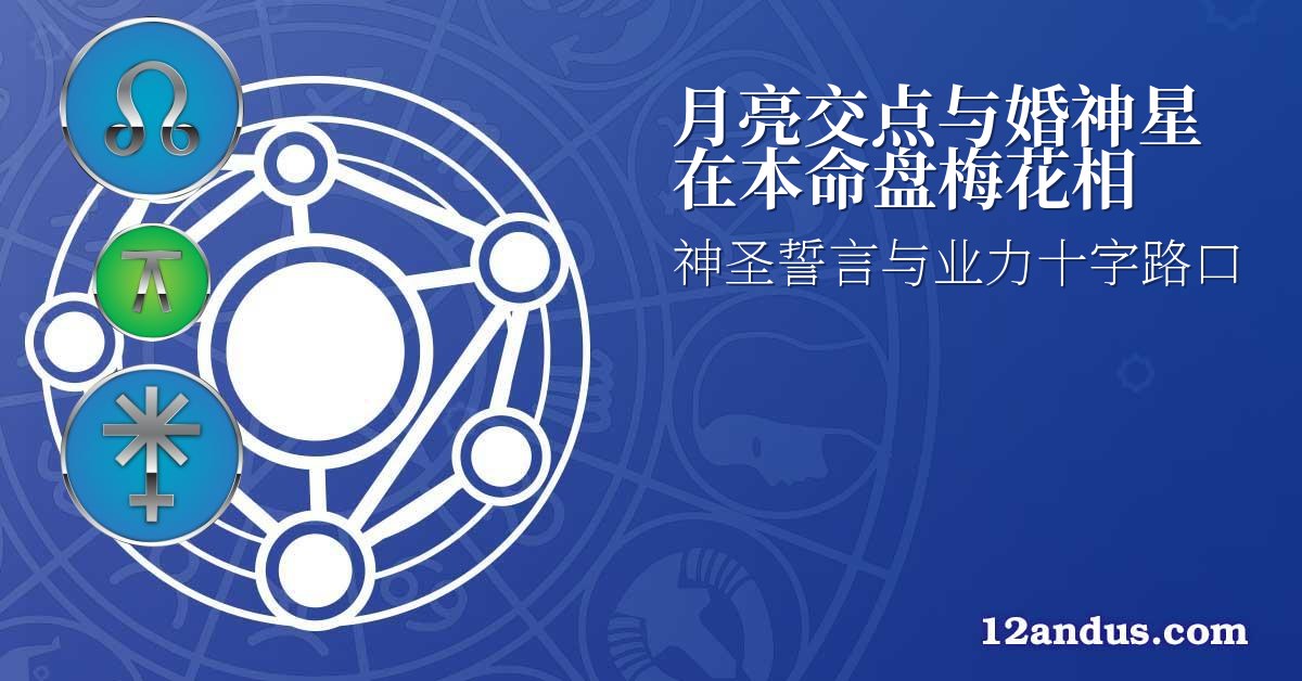 月亮交点与婚神星在本命盘梅花相