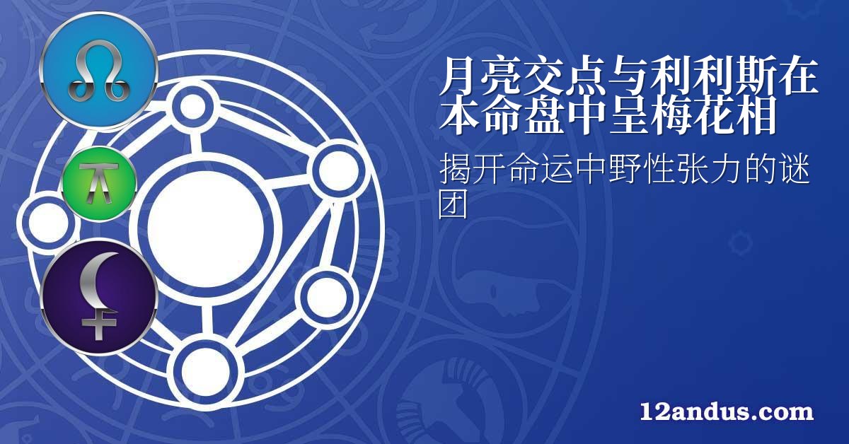 月亮交点与利利斯在本命盘中呈梅花相