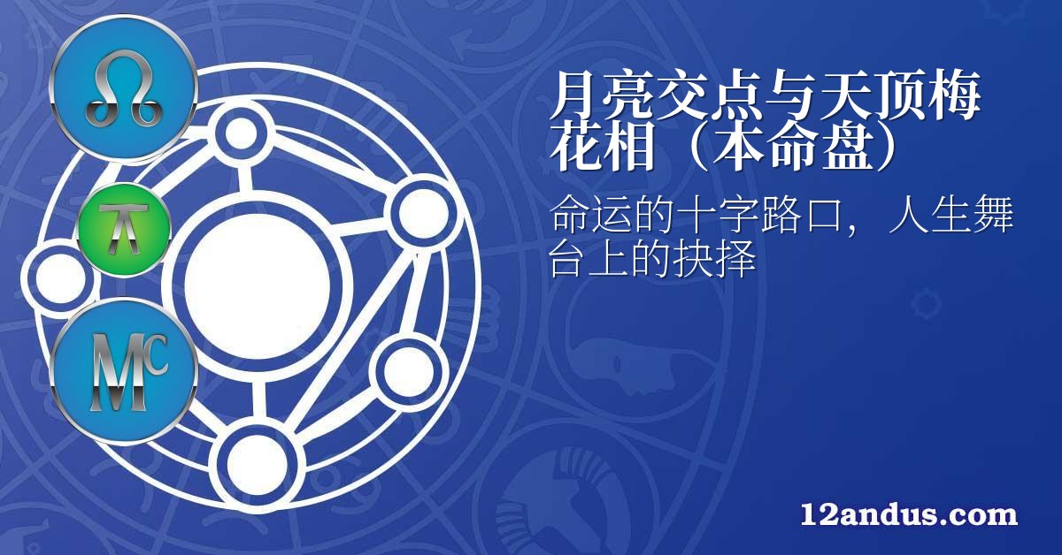 月亮交点与天顶梅花相（本命盘）