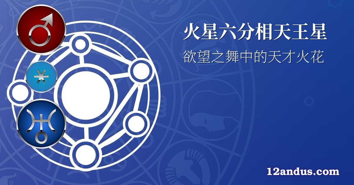 火星六分相天王星