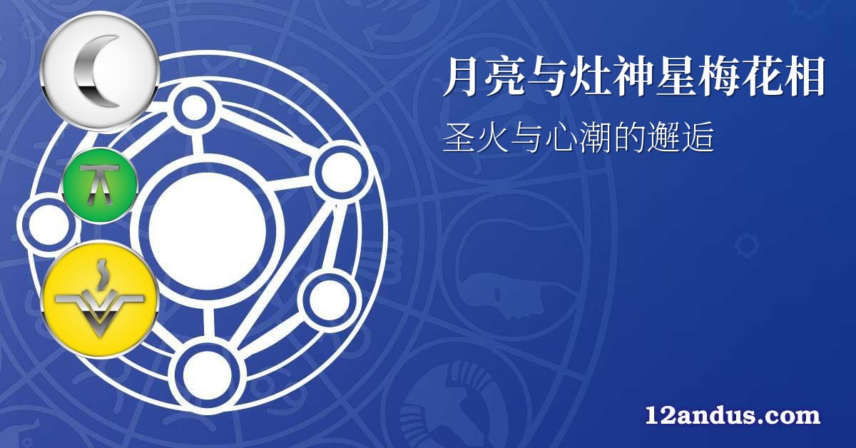 月亮与灶神星梅花相