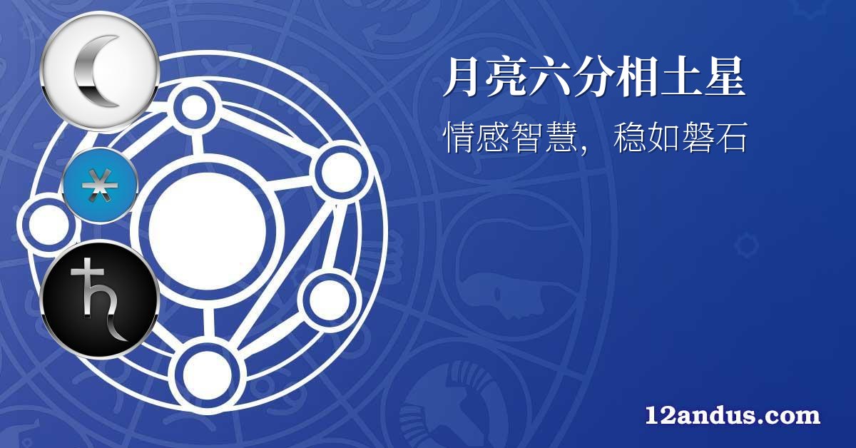 月亮六分相土星