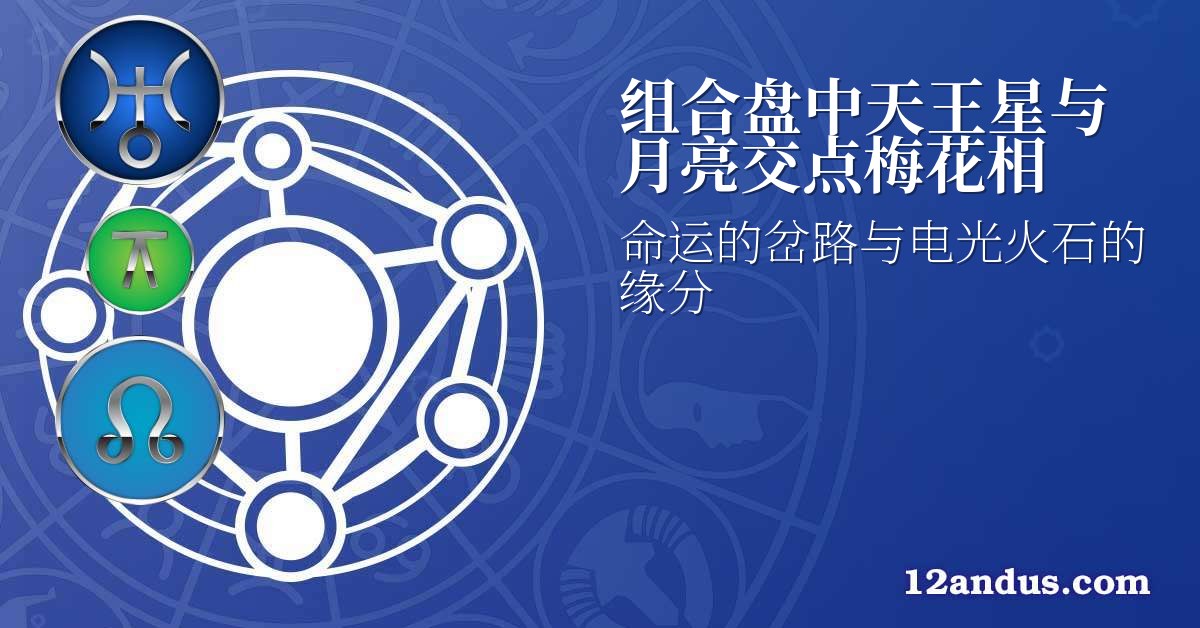 组合盘中天王星与月亮交点梅花相