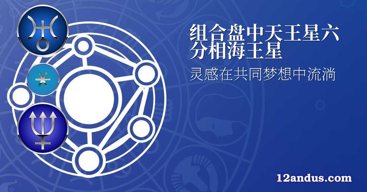 组合盘中天王星六分相海王星