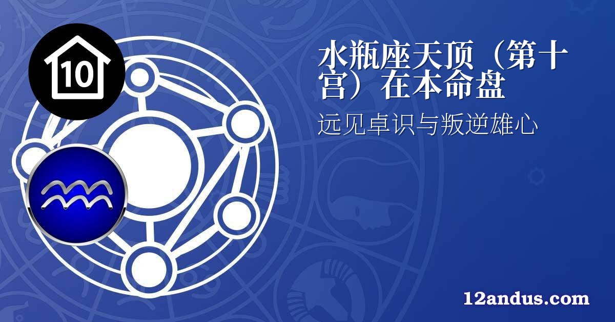 水瓶座天顶(第十宫)在本命盘