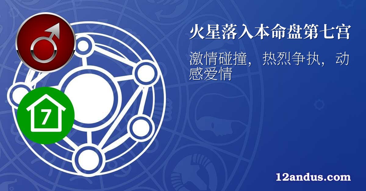 火星落入本命盘第七宫