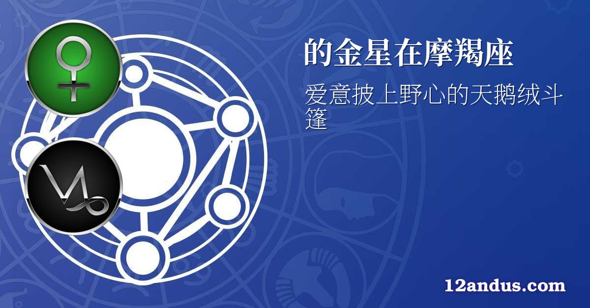 的金星在摩羯座