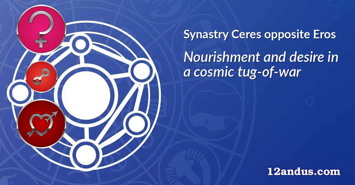 Ceres opposite Eros in the synastry chart