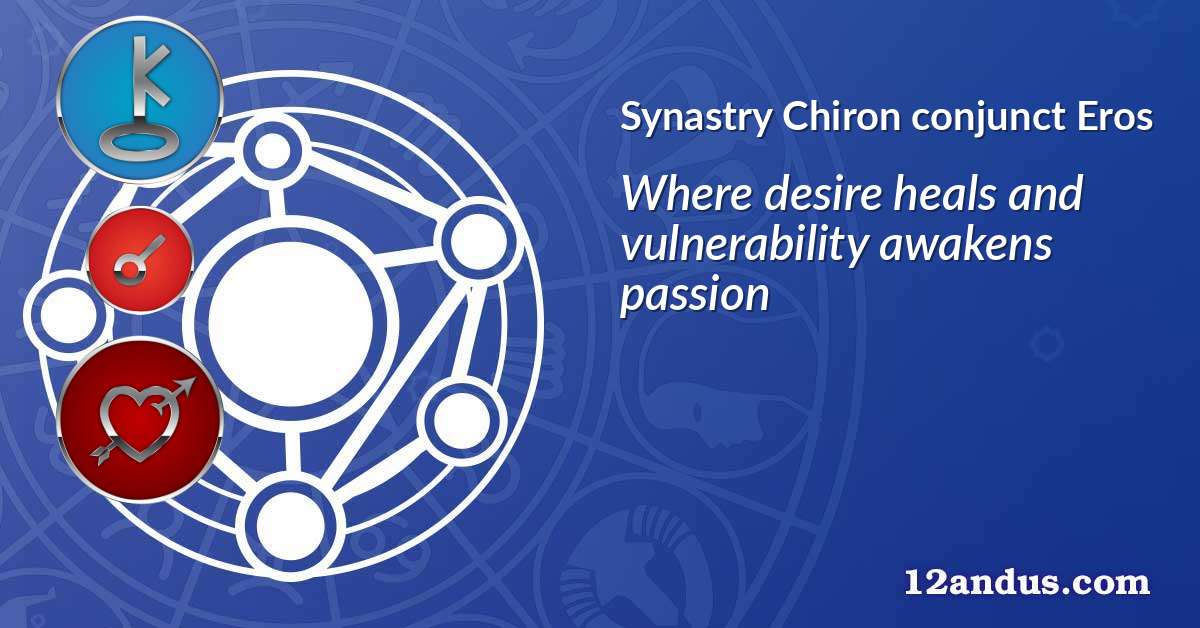 Chiron conjunct Eros in the synastry chart