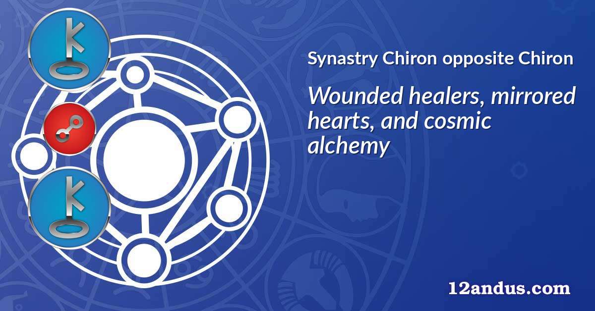 Chiron opposite Chiron in the synastry chart