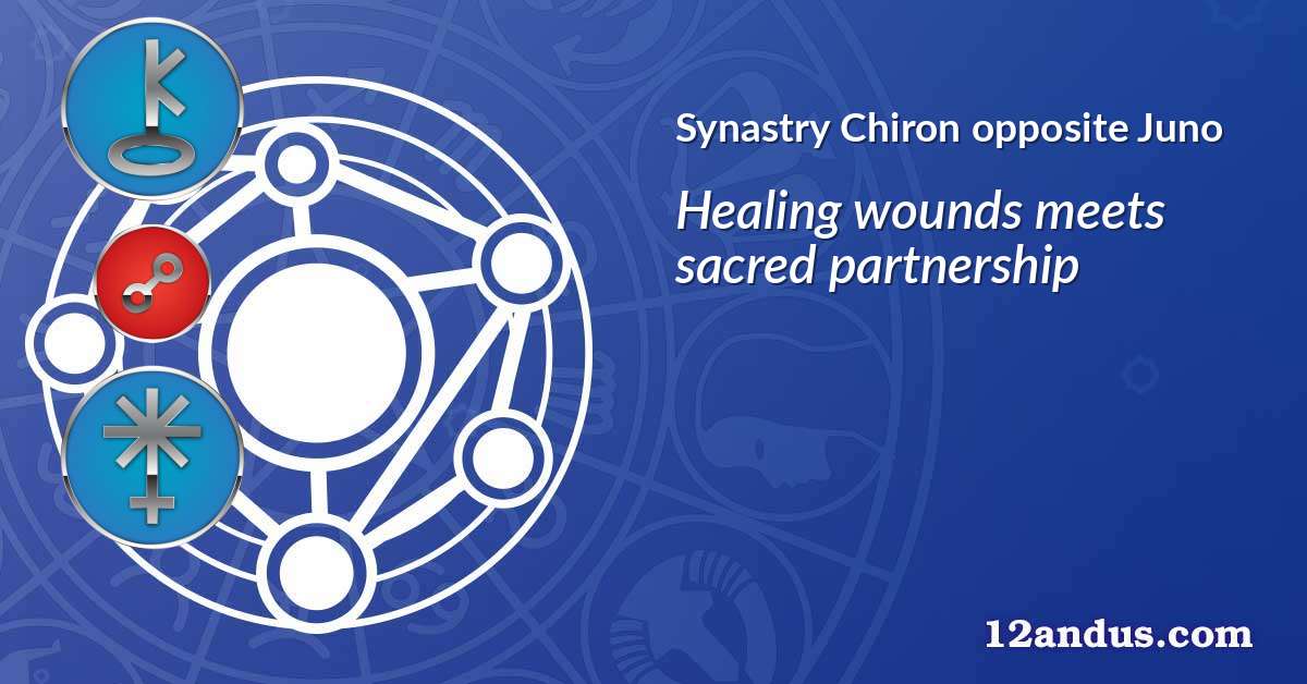 Chiron opposite Juno in the synastry chart