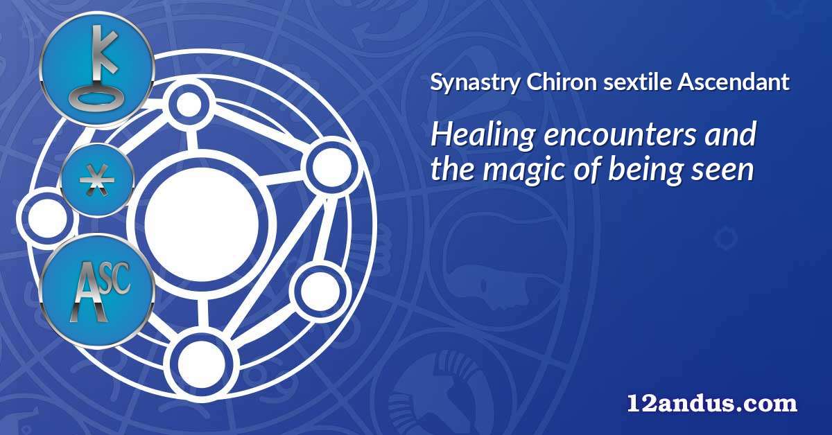 Chiron sextile Ascendant in the synastry chart