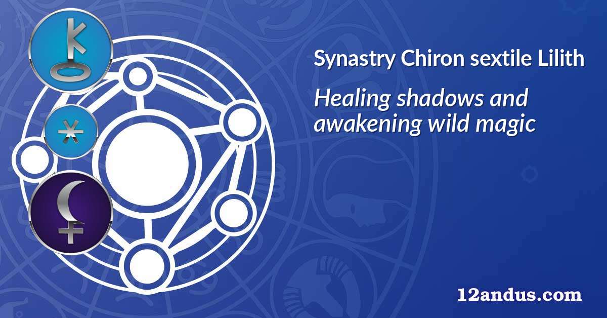 Chiron sextile Lilith in the synastry chart