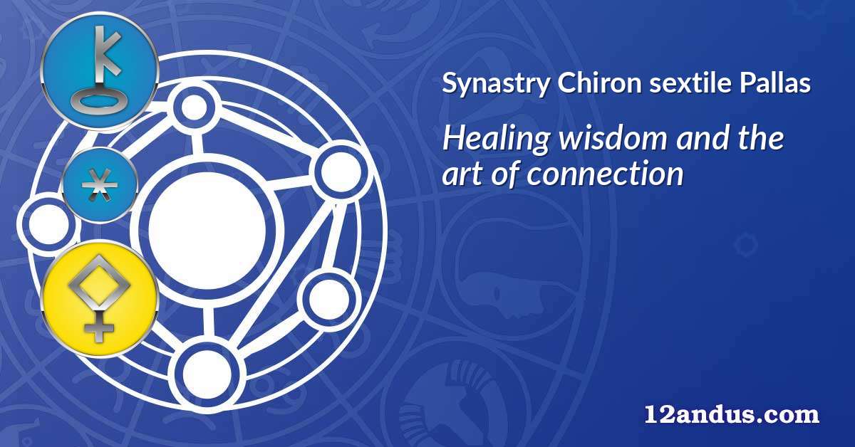 Chiron sextile Pallas in the synastry chart