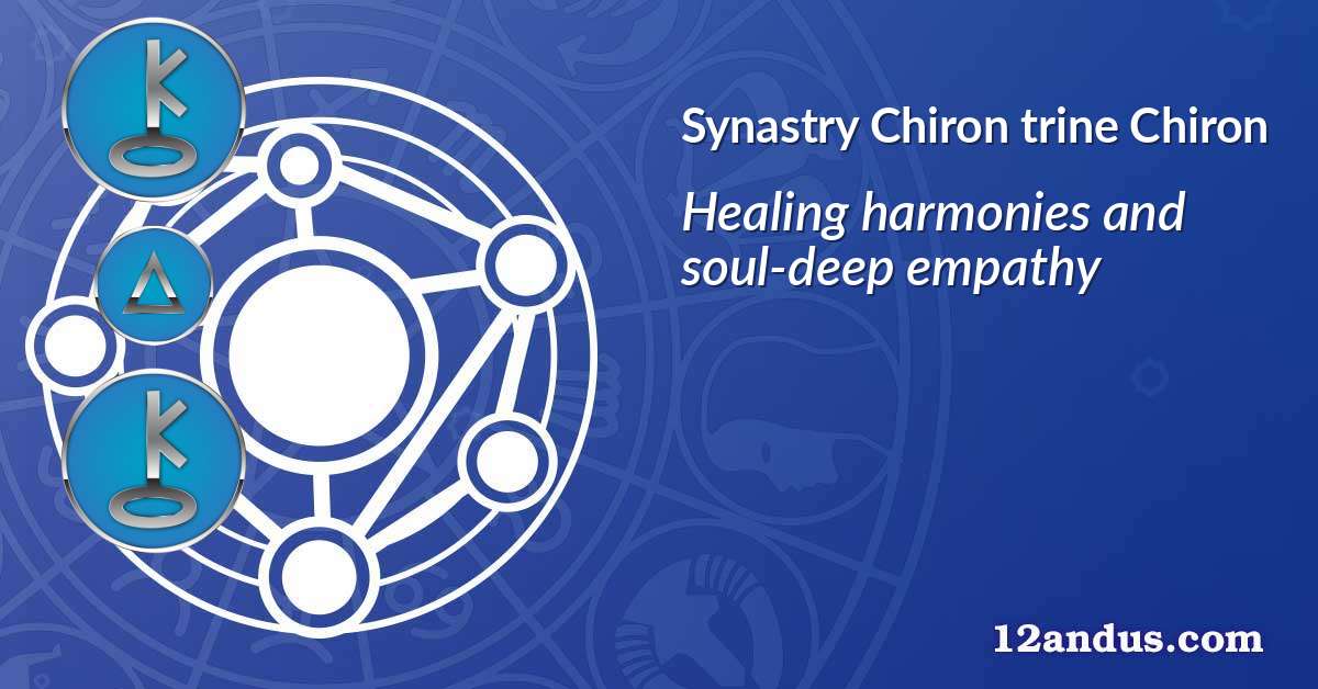 Chiron trine Chiron in the synastry chart