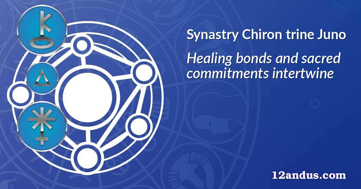 Chiron trine Juno in the synastry chart