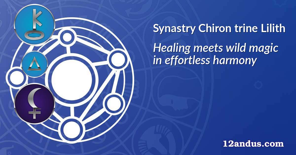Chiron trine Lilith in the synastry chart