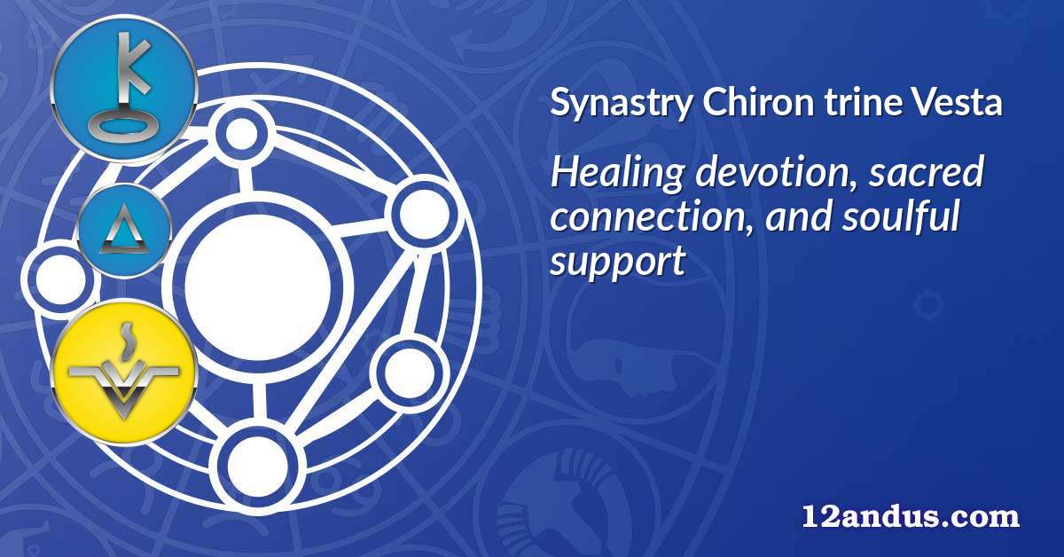 Chiron trine Vesta in the synastry chart