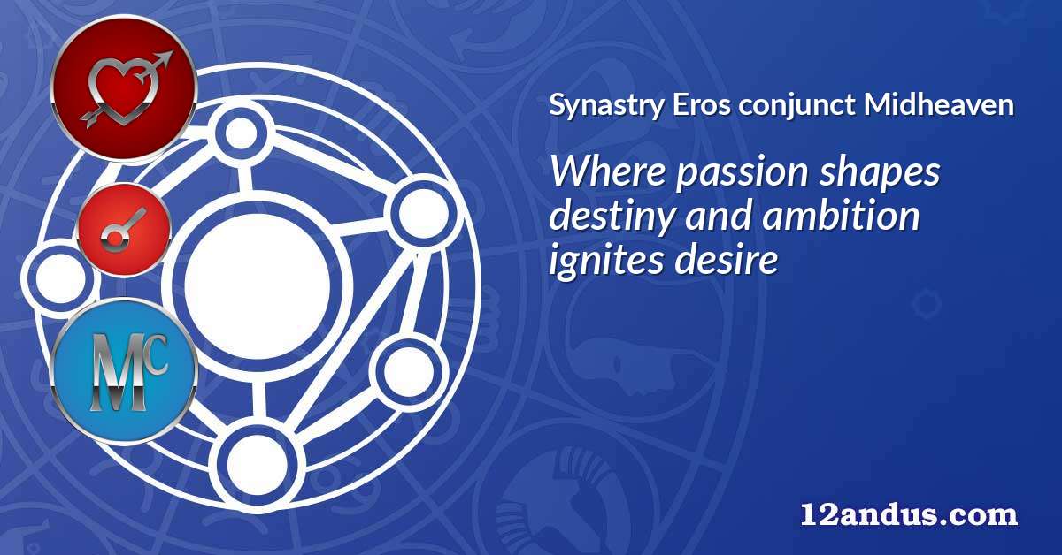 Eros conjunct Midheaven in the synastry chart