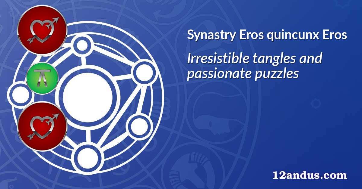 Eros quincunx Eros in the synastry chart