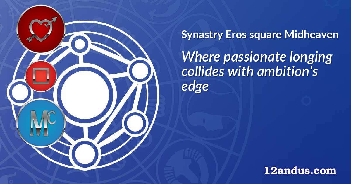 Eros square Midheaven in the synastry chart