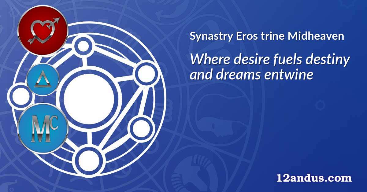 Eros trine Midheaven in the synastry chart