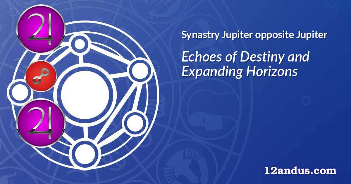 Jupiter opposite Jupiter in the synastry chart
