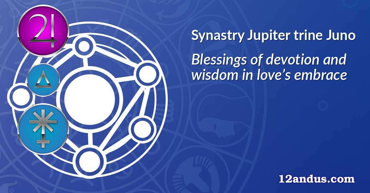 Jupiter trine Juno in the synastry chart