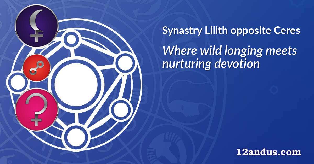 Lilith opposite Ceres in the synastry chart