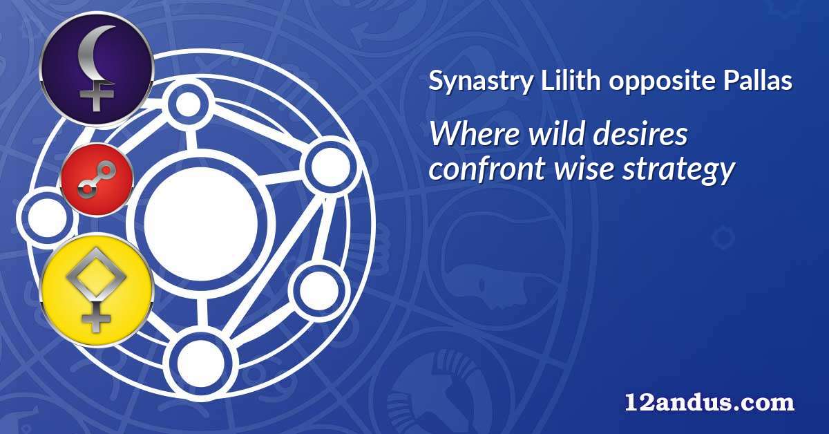 Lilith opposite Pallas in the synastry chart