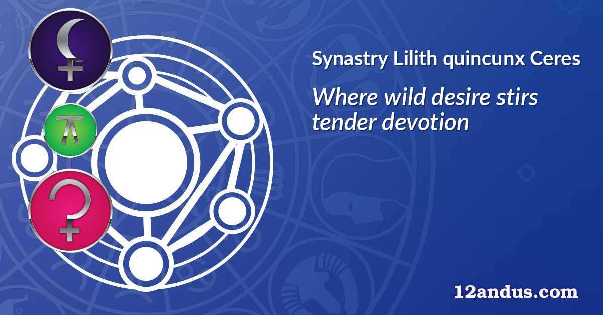 Lilith quincunx Ceres in the synastry chart