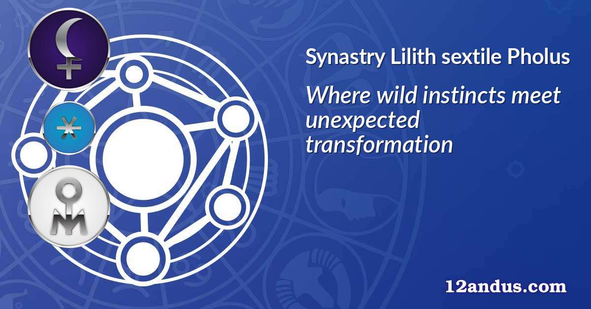 Lilith sextile Pholus in the synastry chart
