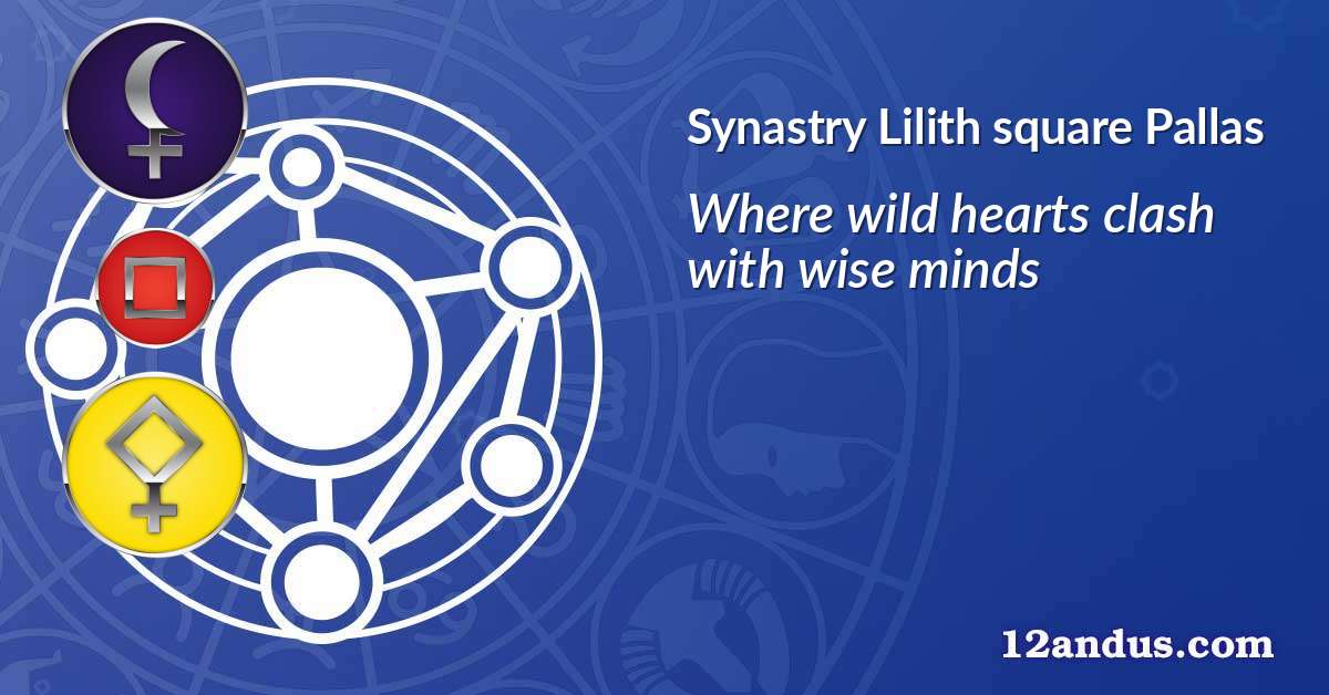 Lilith square Pallas in the synastry chart