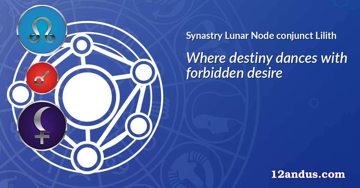 Lunar Node conjunct Lilith in the synastry chart