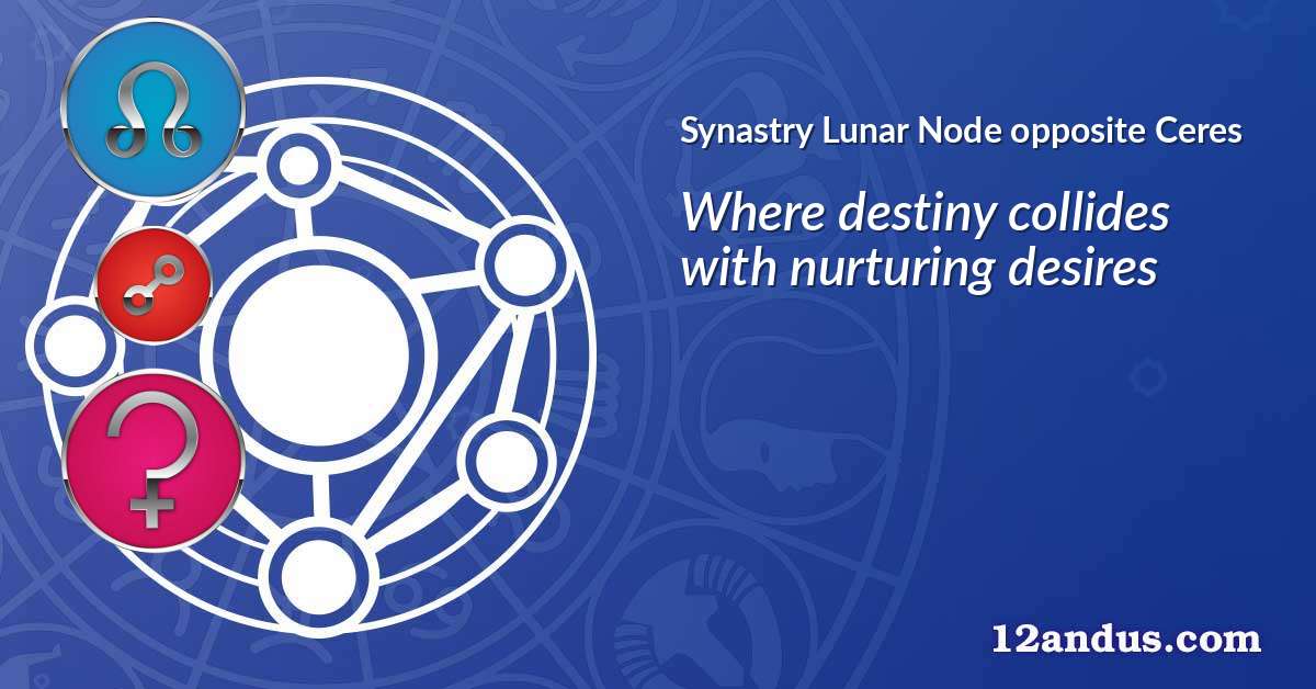 Lunar Node opposite Ceres in the synastry chart