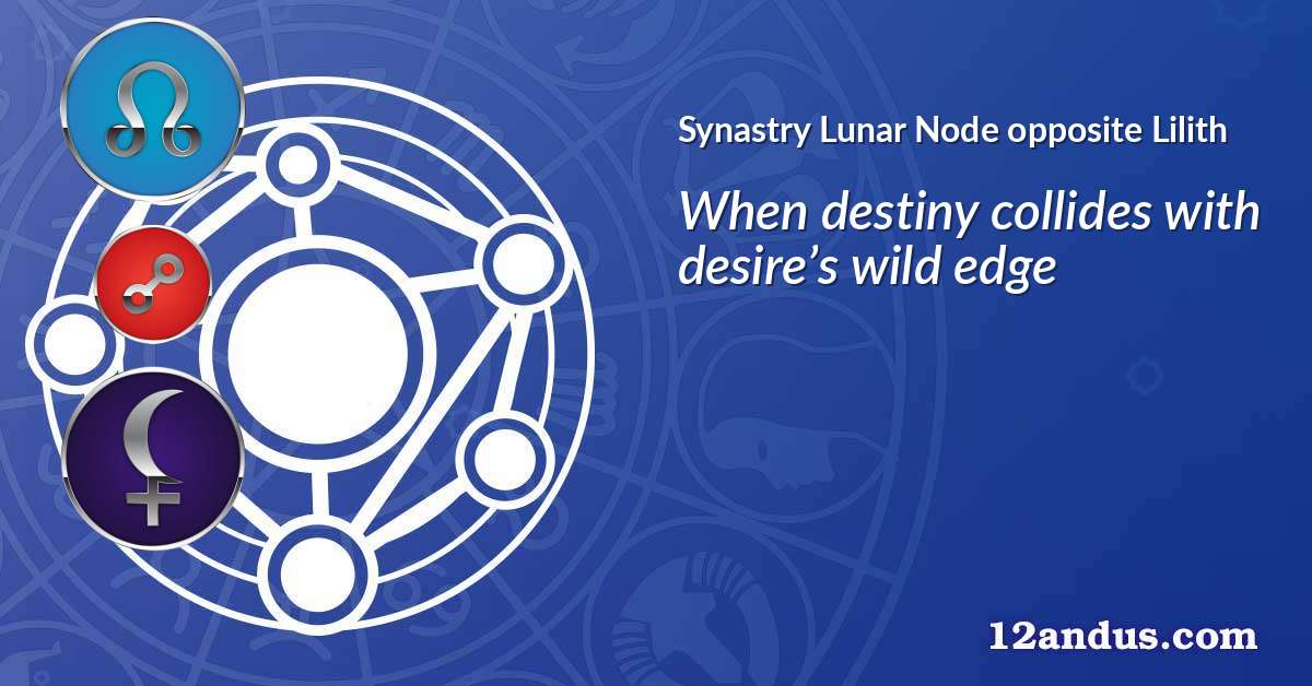 Lunar Node opposite Lilith in the synastry chart
